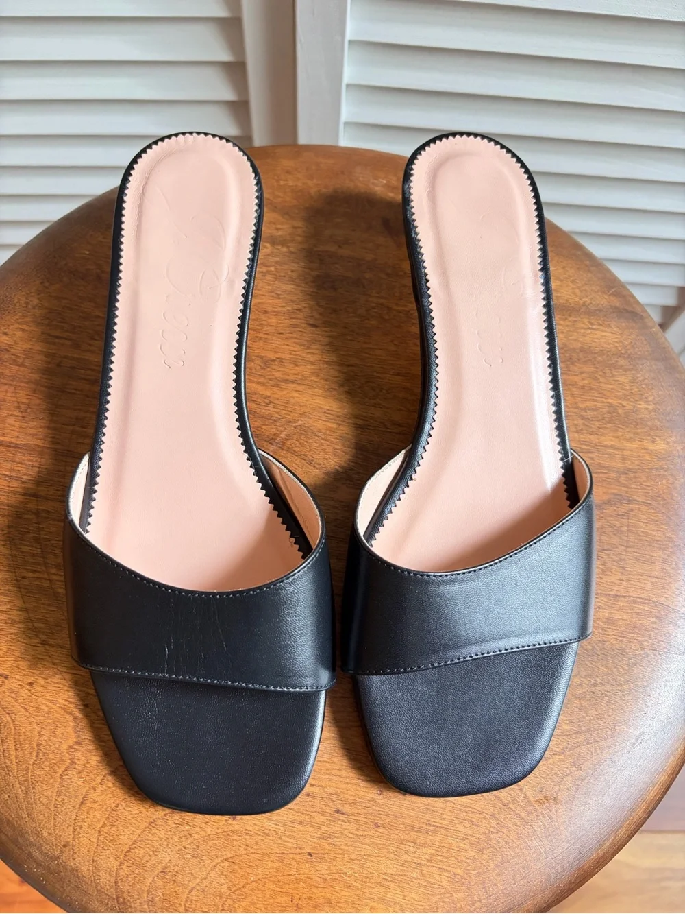 J. Crew Look Lina Kitten-Heel Sandal Black 9